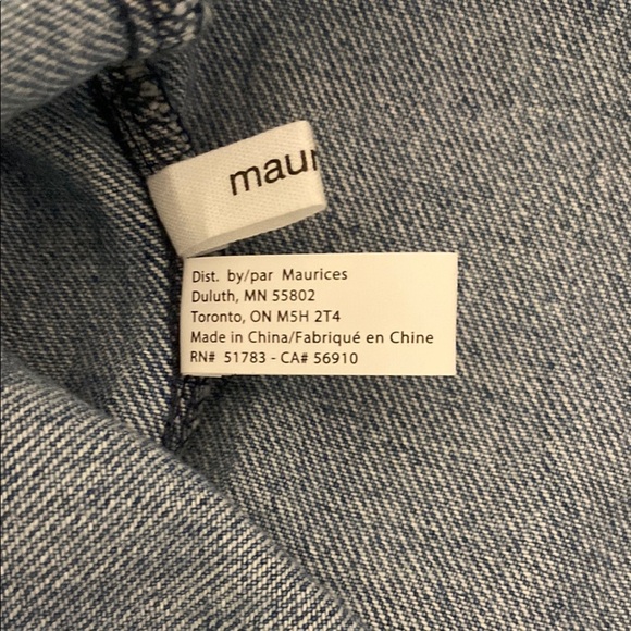 Maurices Denim Tote with Horseshoe and Floral Design Rodeo Shopping & Gym New - Picture 5 of 8